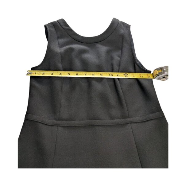 Vineyard Vines Sleeveless Black Fit and Flare Dress Tartan Plaid lining *SZ 6 - Picture 4 of 10